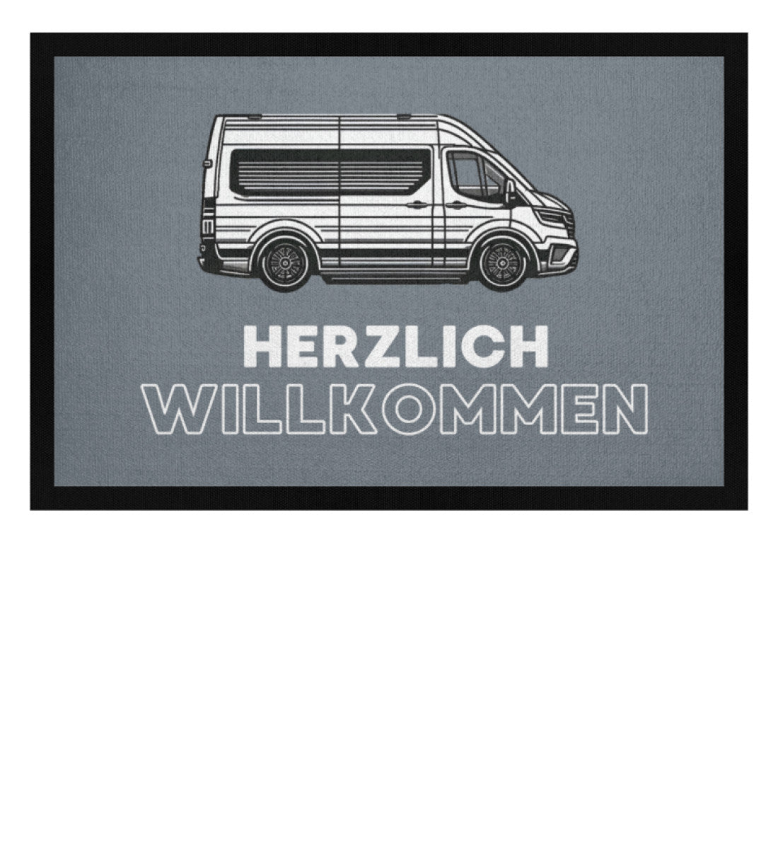 Herzlich Willkommen im Van - Camping Fußmatte - LazyDonkeyDesign 