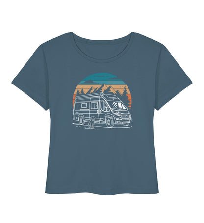 Vanlife mit Hund - Damen Organic T-Shirt - LazyDonkeyDesign 