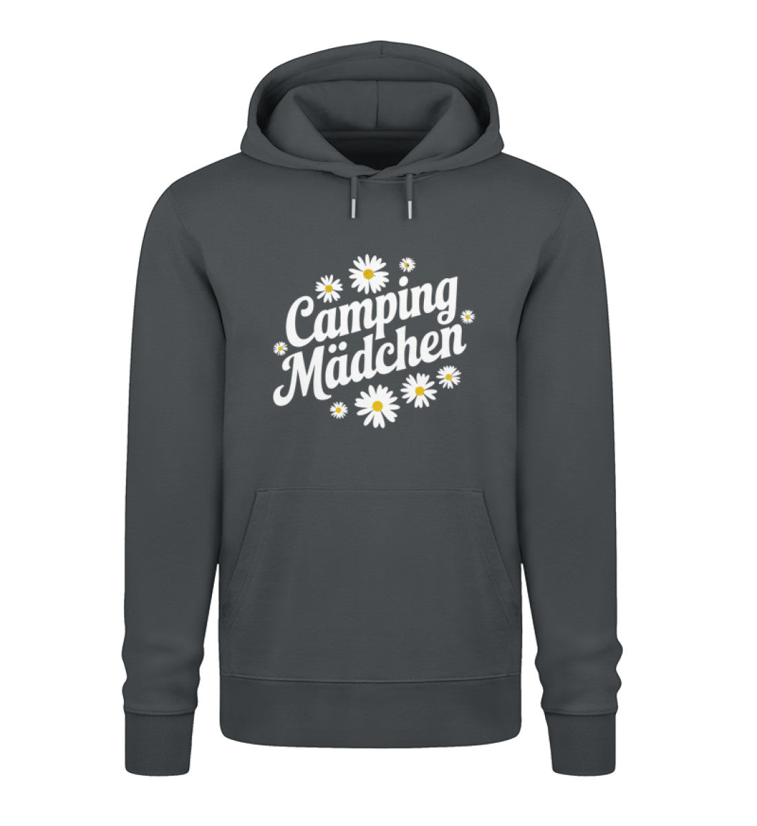 Camping Mädchen - Damen Organic Hoodie - LazyDonkeyDesign 