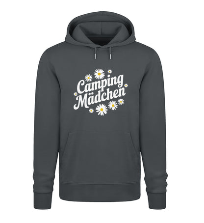 Camping Mädchen - Damen Organic Hoodie - LazyDonkeyDesign 