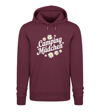 Camping Mädchen - Damen Organic Hoodie - LazyDonkeyDesign 