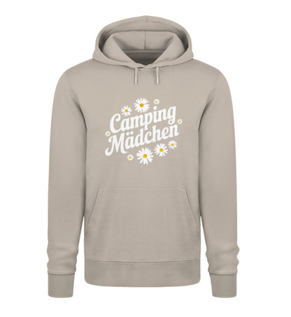 Camping Mädchen - Damen Organic Hoodie - LazyDonkeyDesign 