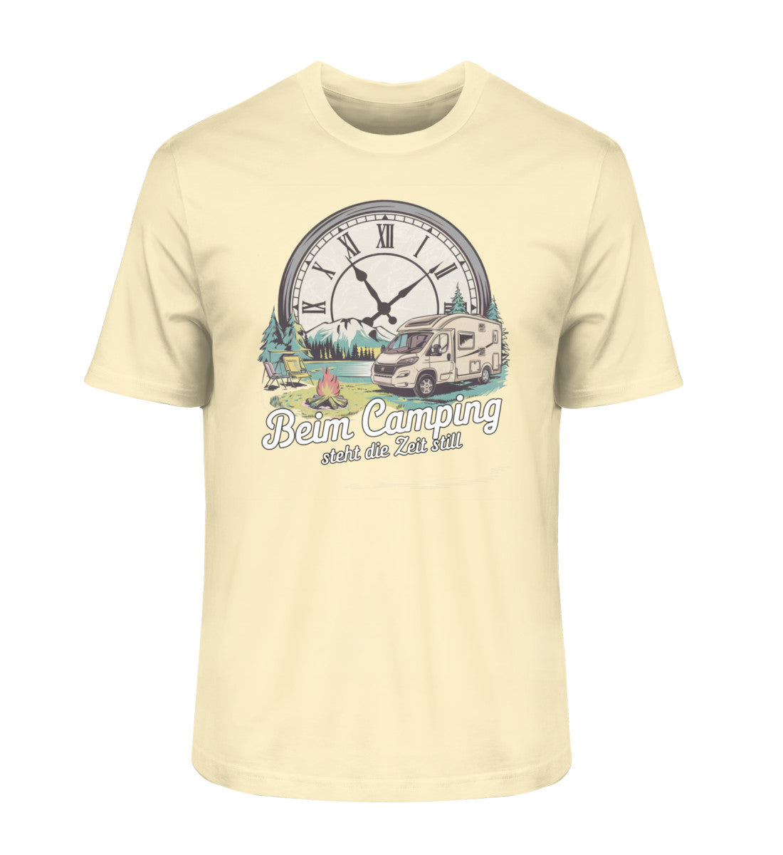 Zeit steht still - Herren Organic Shirt - Wohnmobil - LazyDonkeyDesign 