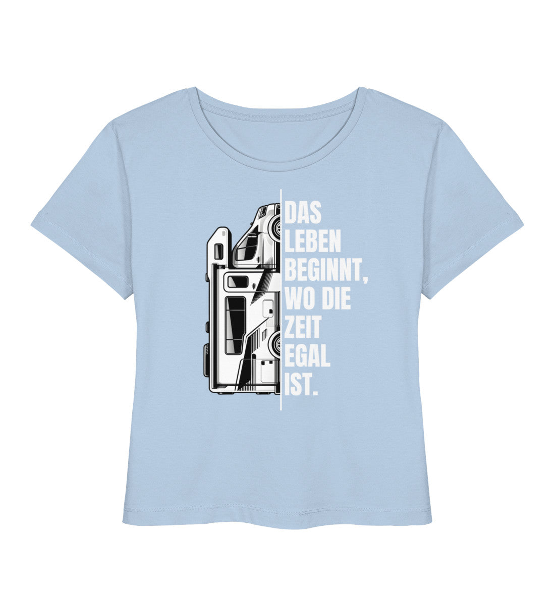 Camping ist Zeitlos - Damen Organic T-Shirt - Wohnmobil - LazyDonkeyDesign 