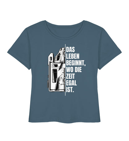 Camping ist Zeitlos - Damen Organic T-Shirt - Wohnmobil - LazyDonkeyDesign 