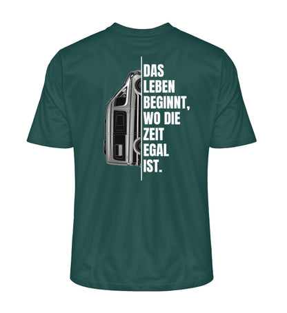 Camping ist Zeitlos - Herren Organic Shirt - Vanlife - Rückenmotiv - LazyDonkeyDesign 