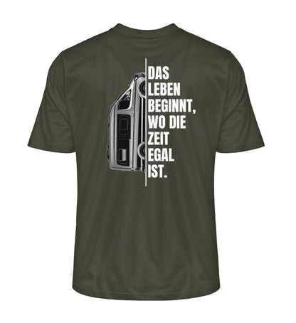 Camping ist Zeitlos - Herren Organic Shirt - Vanlife - Rückenmotiv - LazyDonkeyDesign 