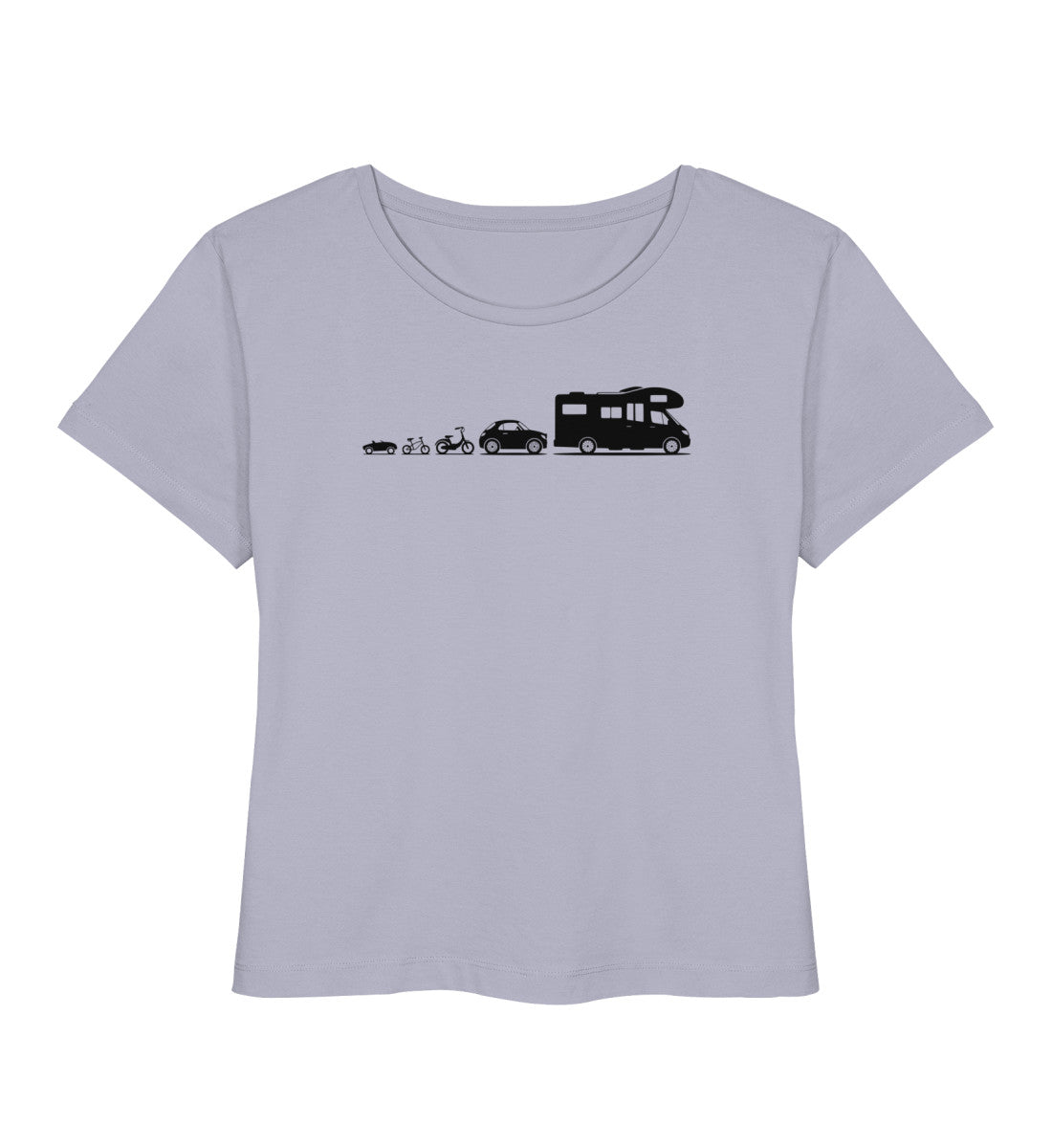Evolution Wohnmobil - Damen Organic T-Shirt - LazyDonkeyDesign 