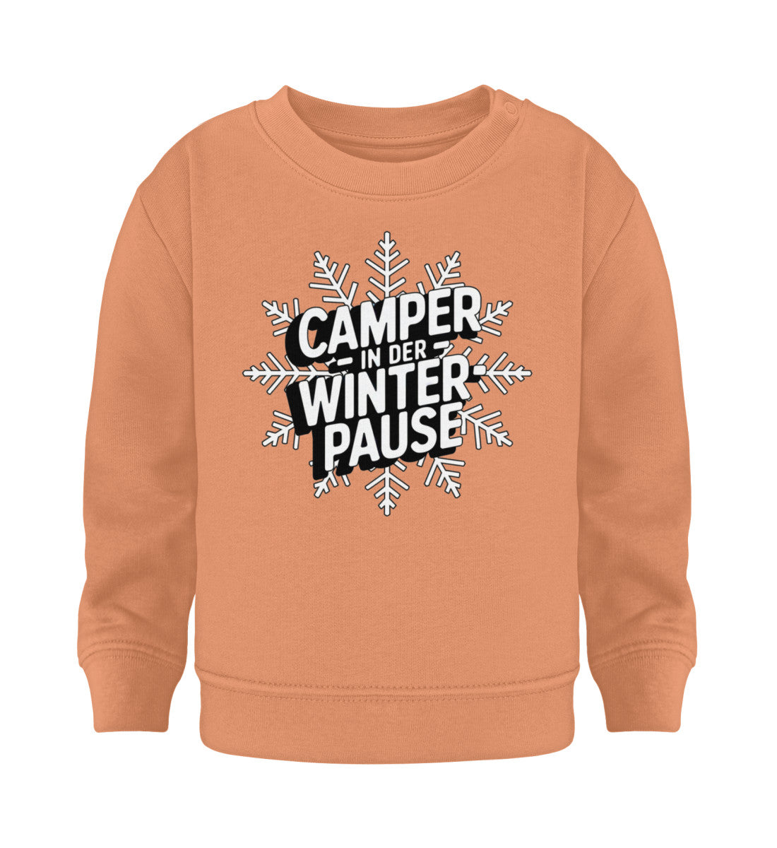 Camper in Winterpause - Baby Organic Sweatshirt - LazyDonkeyDesign 
