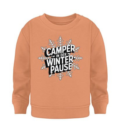 Camper in Winterpause - Baby Organic Sweatshirt - LazyDonkeyDesign 