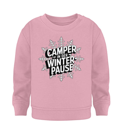 Camper in Winterpause - Baby Organic Sweatshirt - LazyDonkeyDesign 