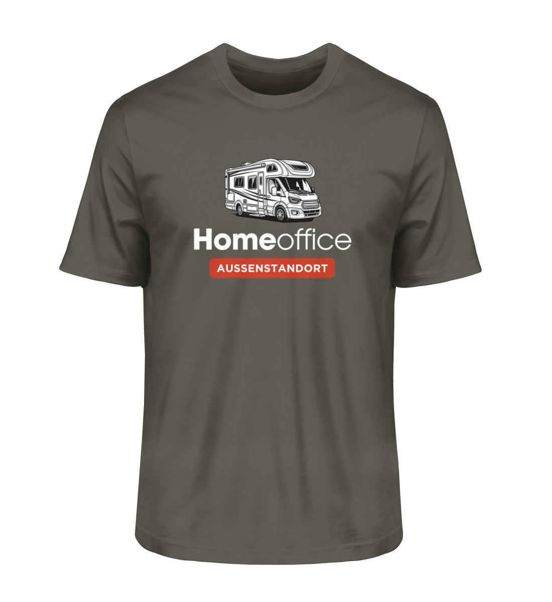 Wohnmobil Homeoffice - Herren Organic Shirt - LazyDonkeyDesign 