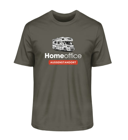 Wohnmobil Homeoffice - Herren Organic Shirt - LazyDonkeyDesign 
