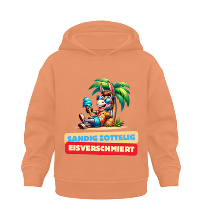 Sandig Zottelig Eisverschmiert - Baby Organic Hoodie - LazyDonkeyDesign 