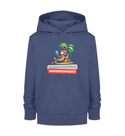 Sandig Zottelig Eisverschmiert - Kinder Organic Hoodie - LazyDonkeyDesign 