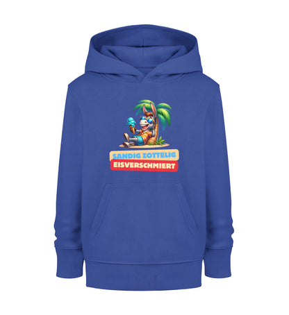 Sandig Zottelig Eisverschmiert - Kinder Organic Hoodie - LazyDonkeyDesign 