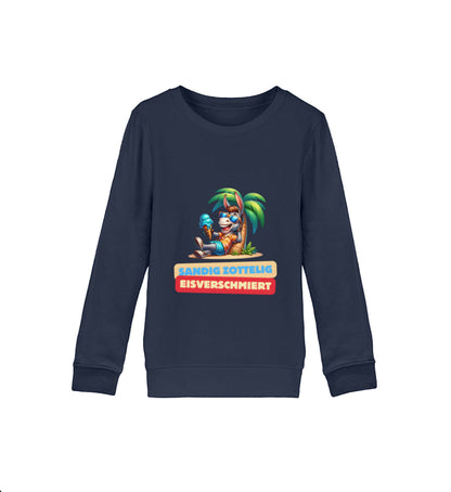 Sandig Zottelig Eisverschmiert - Kinder Organic Sweatshirt - LazyDonkeyDesign 