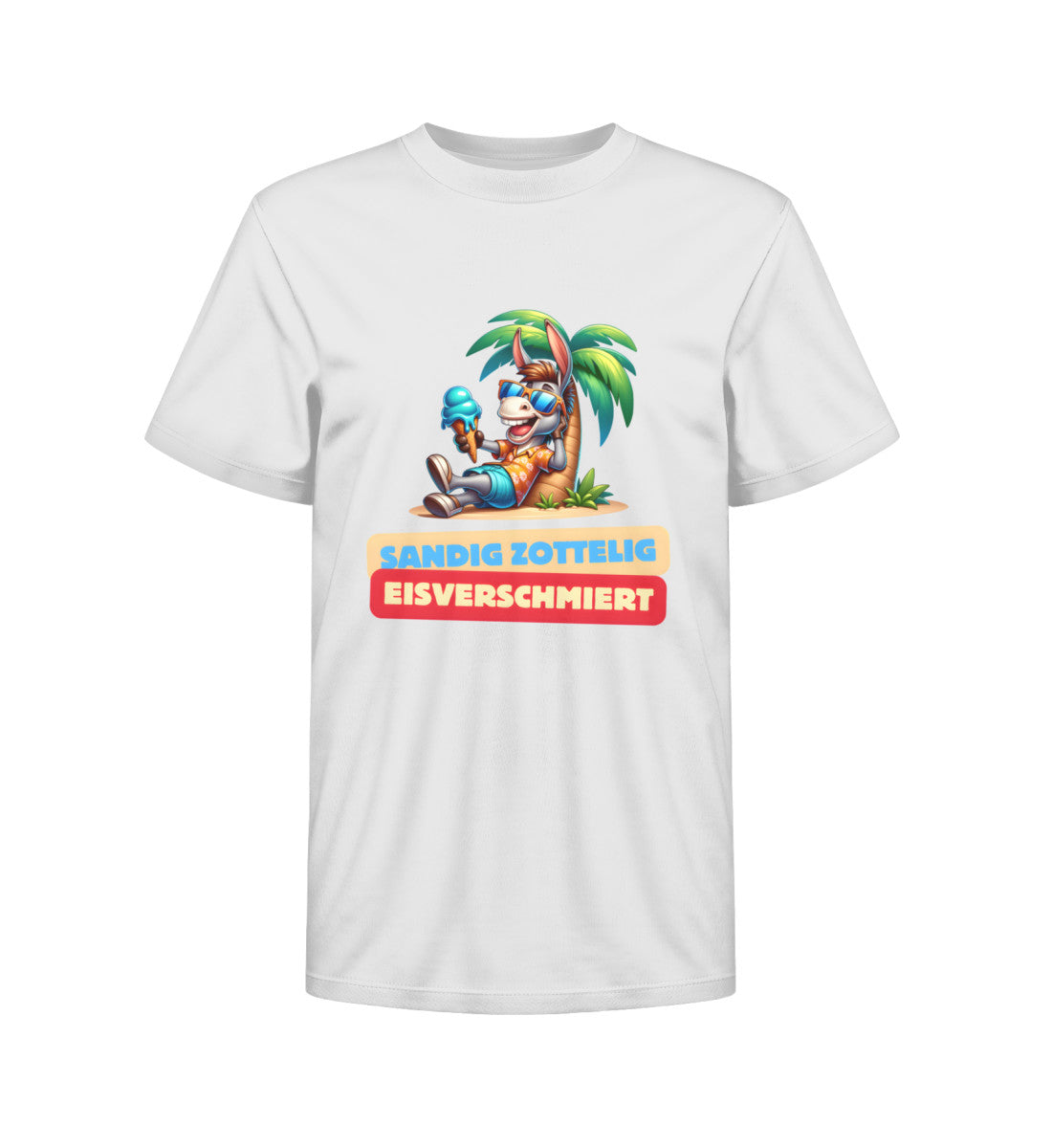 Sandig Zottelig Eisverschmiert - Kinder Organic Shirt - LazyDonkeyDesign 