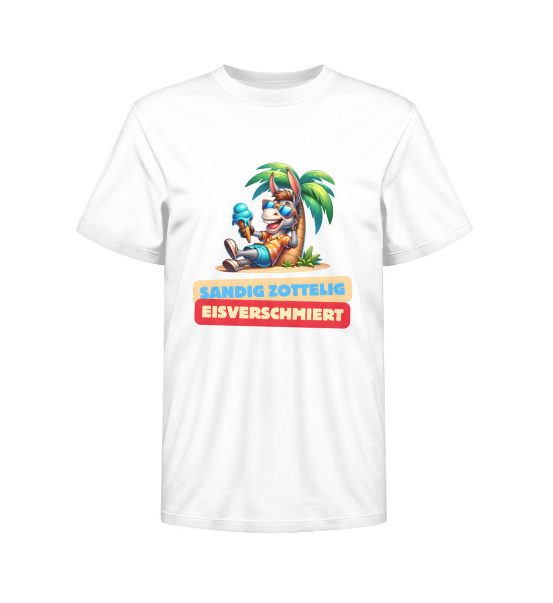 Sandig Zottelig Eisverschmiert - Kinder Organic Shirt - LazyDonkeyDesign 