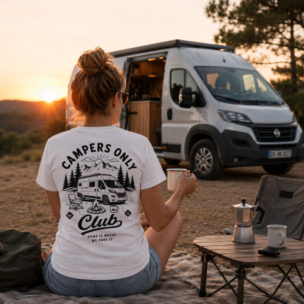 camper damen Campers Only Club - Damen Camping T-Shirt