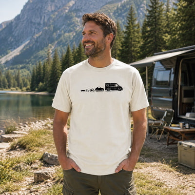Evolution Vanlife - Herren Camping T-Shirt