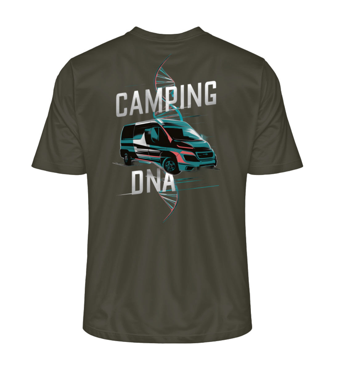 Vanlife Camping DNA - Herren Organic Shirt - LazyDonkeyDesign 
