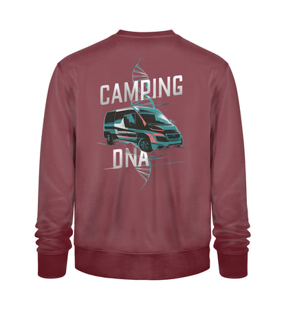 Vanlife Camping DNA - Herren Organic Sweatshirt - LazyDonkeyDesign 