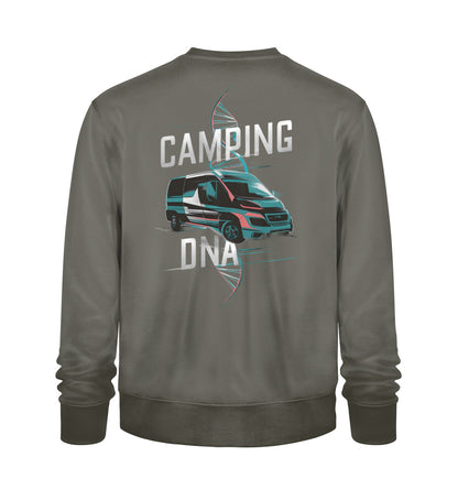 Vanlife Camping DNA - Herren Organic Sweatshirt - LazyDonkeyDesign 