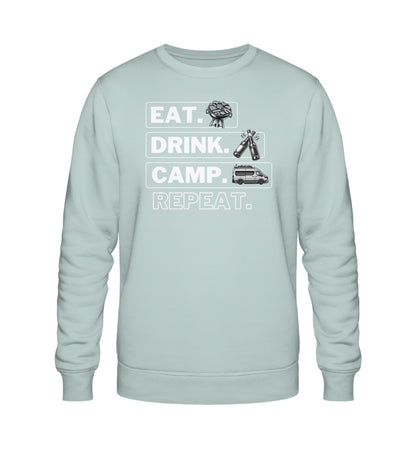 Camping Kreislauf - Herren Organic Sweatshirt  - Vanlife - LazyDonkeyDesign 