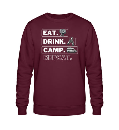 Camping Kreislauf - Herren Organic Sweatshirt  - Vanlife - LazyDonkeyDesign 