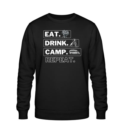 Camping Kreislauf - Herren Organic Sweatshirt  - Vanlife - LazyDonkeyDesign 