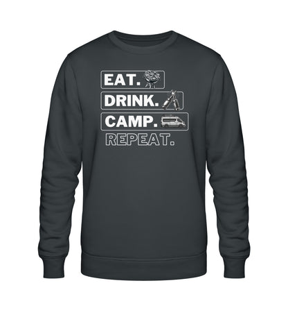 Camping Kreislauf - Herren Organic Sweatshirt  - Vanlife - LazyDonkeyDesign 