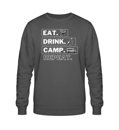 Camping Kreislauf - Herren Organic Sweatshirt  - Vanlife - LazyDonkeyDesign 