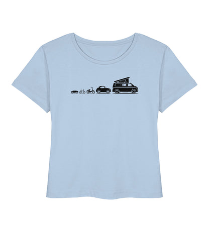 Evolution Bulli - Damen Organic T-Shirt - LazyDonkeyDesign 