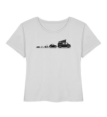 Evolution Bulli - Damen Organic T-Shirt - LazyDonkeyDesign 