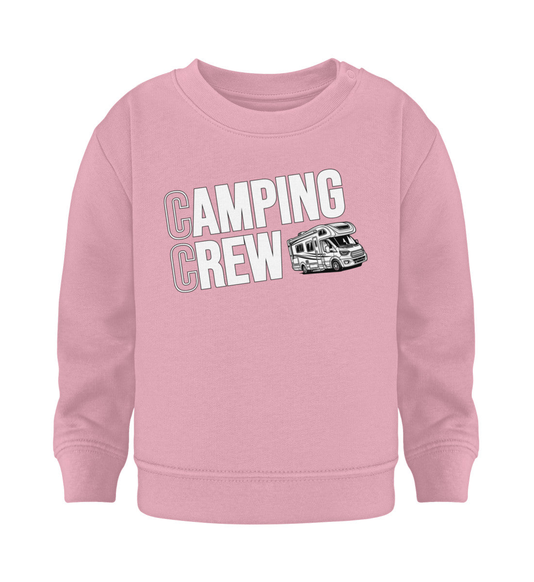 Wohnmobil Camping Crew - Baby Organic Sweatshirt - LazyDonkeyDesign 