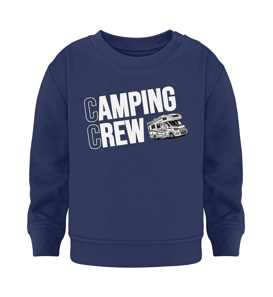 Wohnmobil Camping Crew - Baby Organic Sweatshirt - LazyDonkeyDesign 