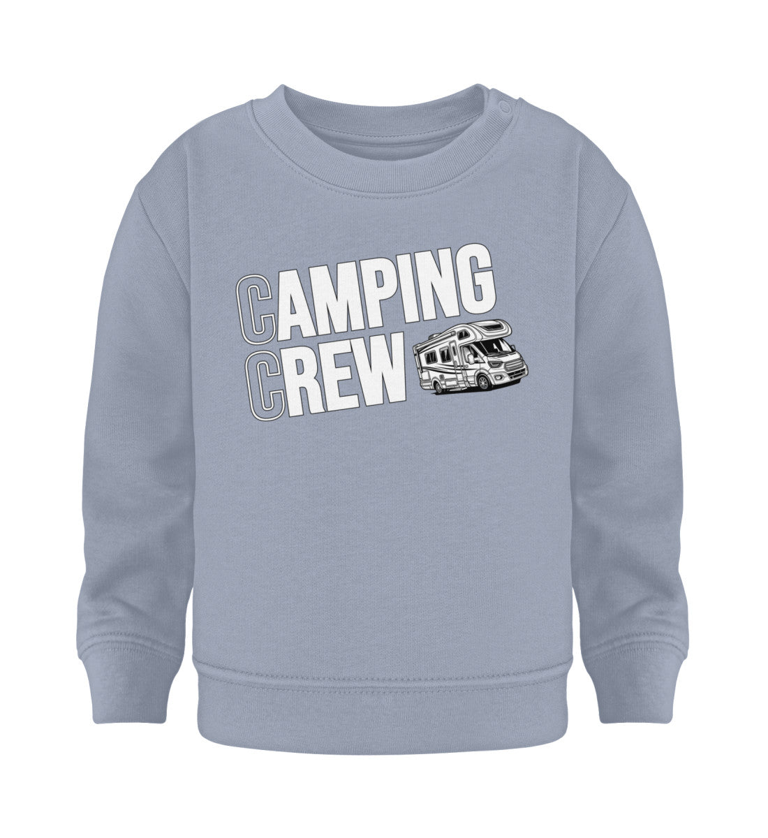 Wohnmobil Camping Crew - Baby Organic Sweatshirt - LazyDonkeyDesign 