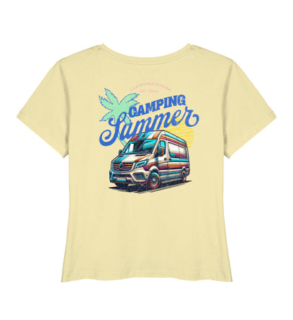 Camping Summer - Damen Organic T-Shirt - LazyDonkeyDesign 