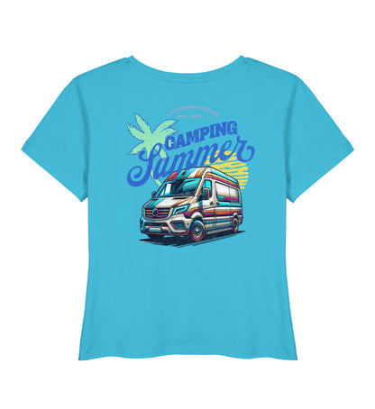 Camping Summer - Damen Organic T-Shirt - LazyDonkeyDesign 
