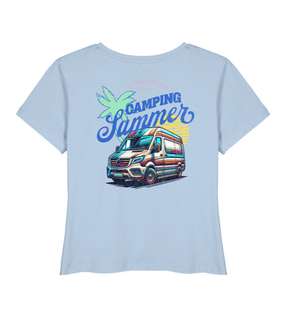 Camping Summer - Damen Organic T-Shirt - LazyDonkeyDesign 