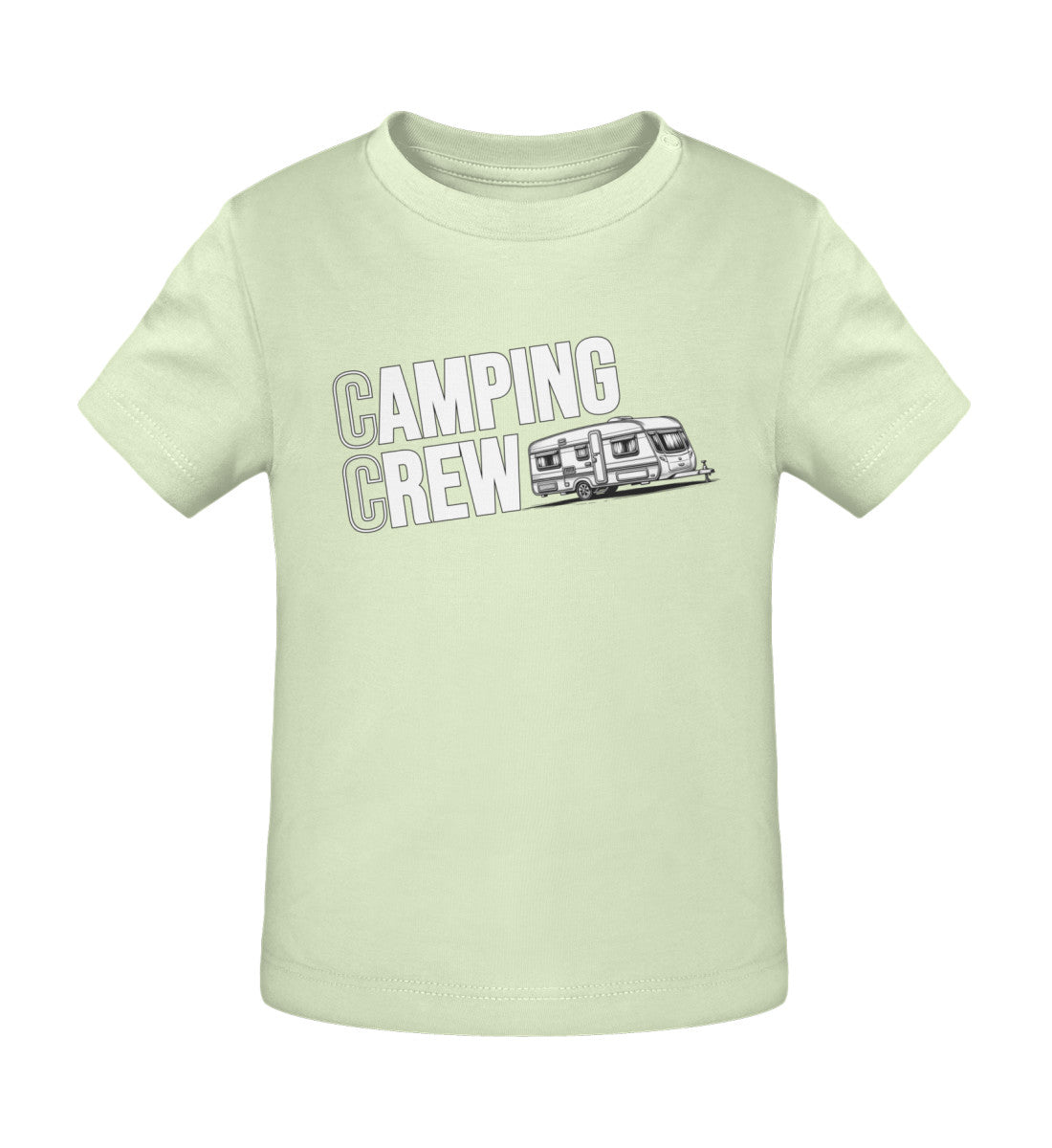 Wohnwagen Camping Crew - Baby Organic Shirt - LazyDonkeyDesign 