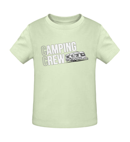 Wohnwagen Camping Crew - Baby Organic Shirt - LazyDonkeyDesign 