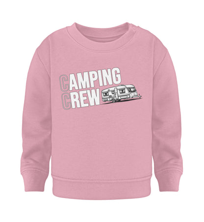 Wohnwagen Camping Crew - Baby Organic Sweatshirt - LazyDonkeyDesign 
