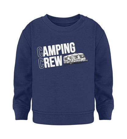 Wohnwagen Camping Crew - Baby Organic Sweatshirt - LazyDonkeyDesign 
