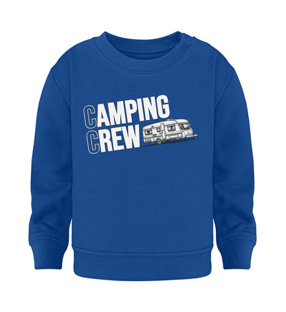 Wohnwagen Camping Crew - Baby Organic Sweatshirt - LazyDonkeyDesign 