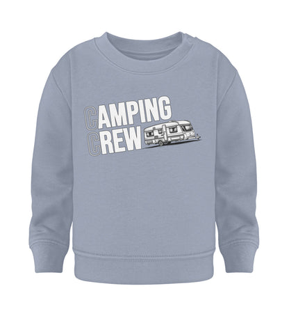 Wohnwagen Camping Crew - Baby Organic Sweatshirt - LazyDonkeyDesign 