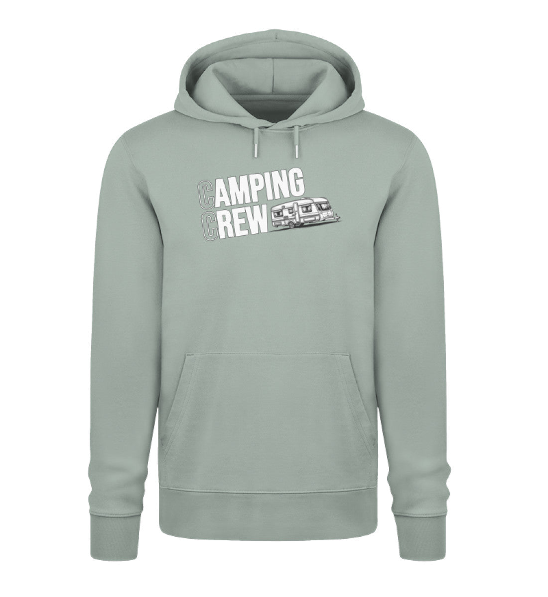 Wohnwagen Camping Crew - Herren Organic Hoodie - LazyDonkeyDesign 