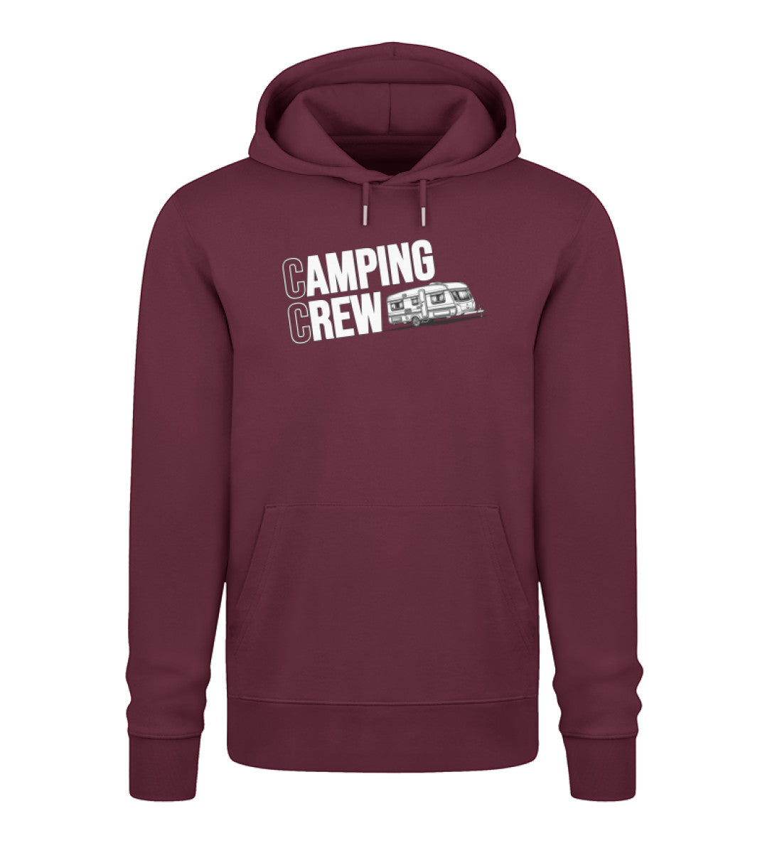 Wohnwagen Camping Crew - Herren Organic Hoodie - LazyDonkeyDesign 