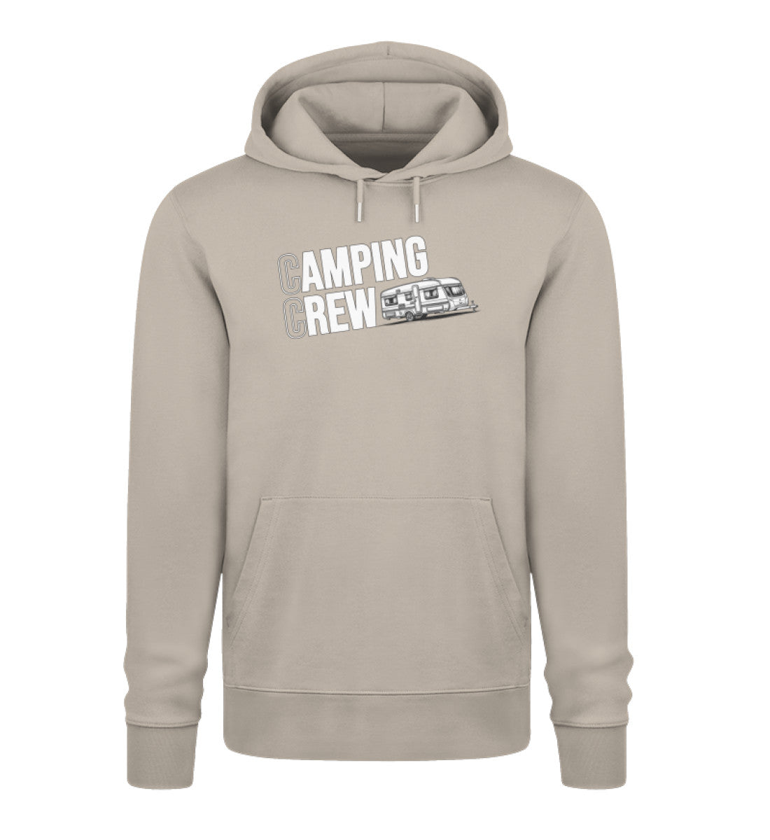 Wohnwagen Camping Crew - Herren Organic Hoodie - LazyDonkeyDesign 